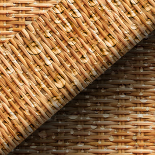 Rouleau revêtement adhésif vinyle au mètre - Sticker mural tête de lit - ROTIN MIEL