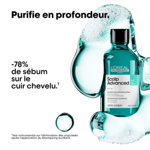 Serie Expert Scalp Advanced - Shampooing Dermo-Purifiant - Cuirs Chevelus Gras 300 ml