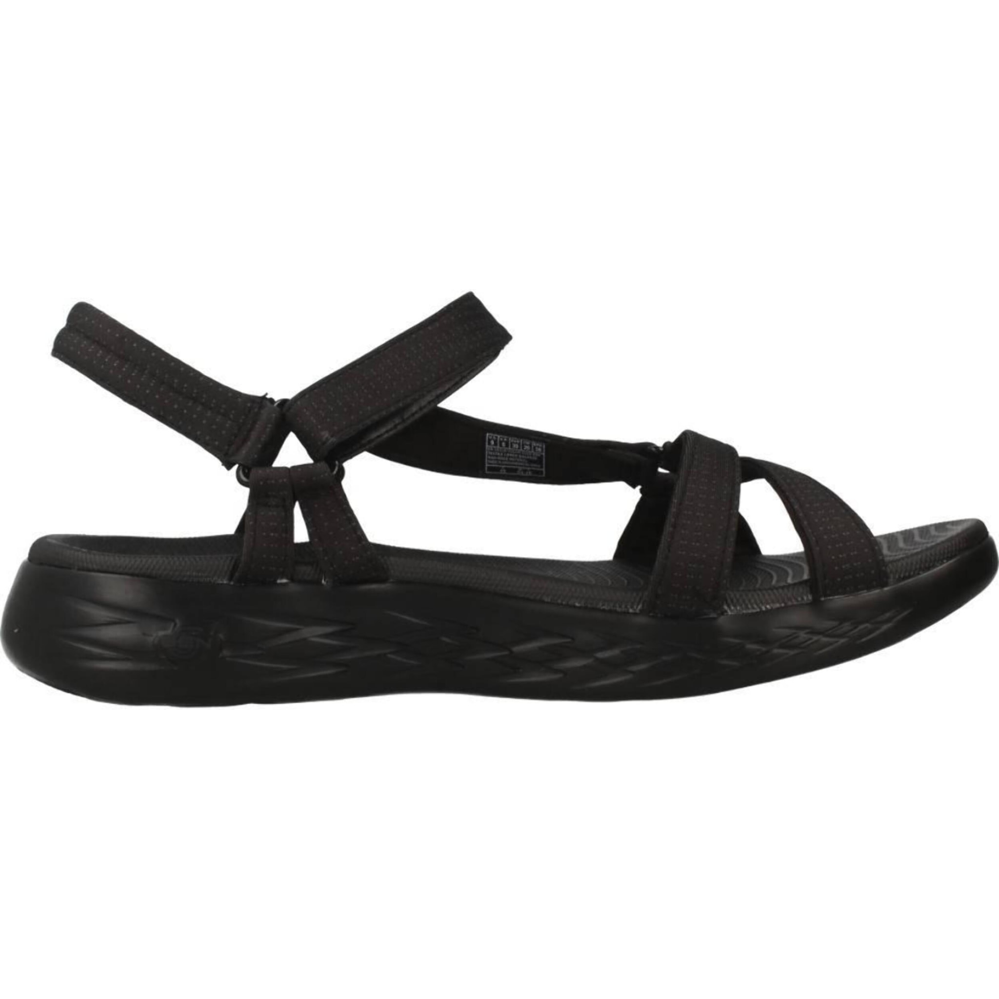 Sandalias Mujer On The Go 600 Brilliancy Negro