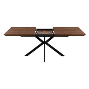 Tavolo da pranzo estendibile 150-190 cm con top effetto noce - Gabry