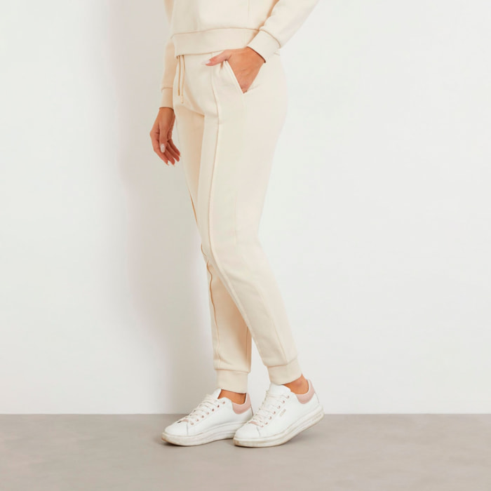 Pantalon jogging Gj - coton - crème