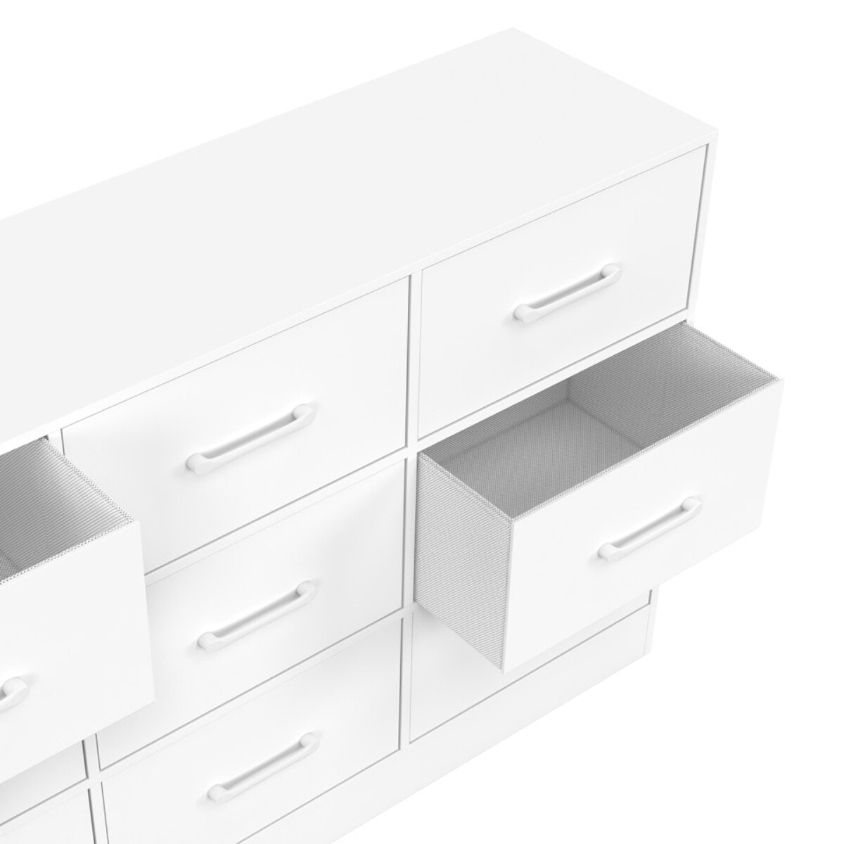 Commode Uma 9 tiroirs blanc