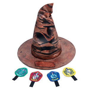 SOMBRERO HARRY POTTER CON 4 INSIGNIAS