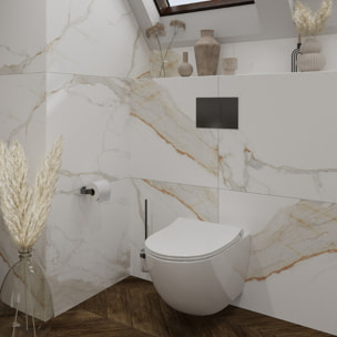 Simply R PVD Dérouleur de papier toilette, Gun métal (SATDSIMR26GM)