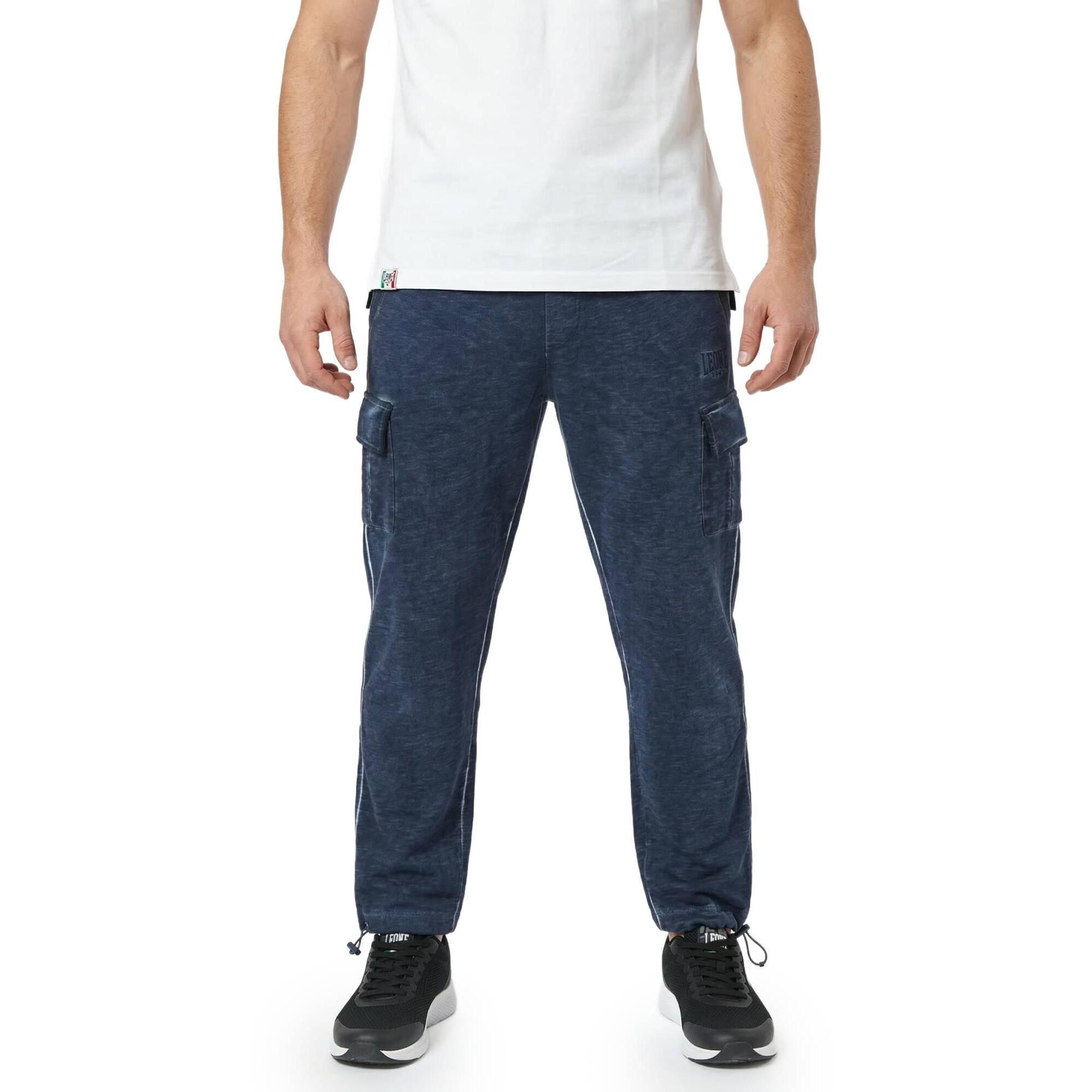 Pantalones deportivos de lavado antiguo para hombre