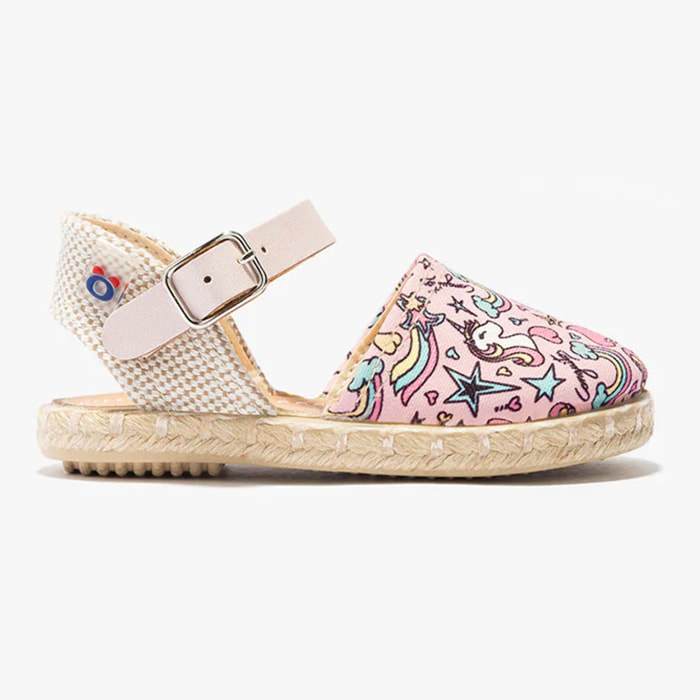 Espadrillas per neonati con stampa unicorno