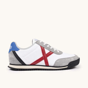 MUNICH RIBER 11 Zapatillas clasicas y planas Blanco Gris Rojo y Azul