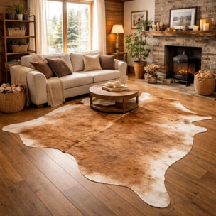 Tapis peau de vache kilm fait à la main SAHA