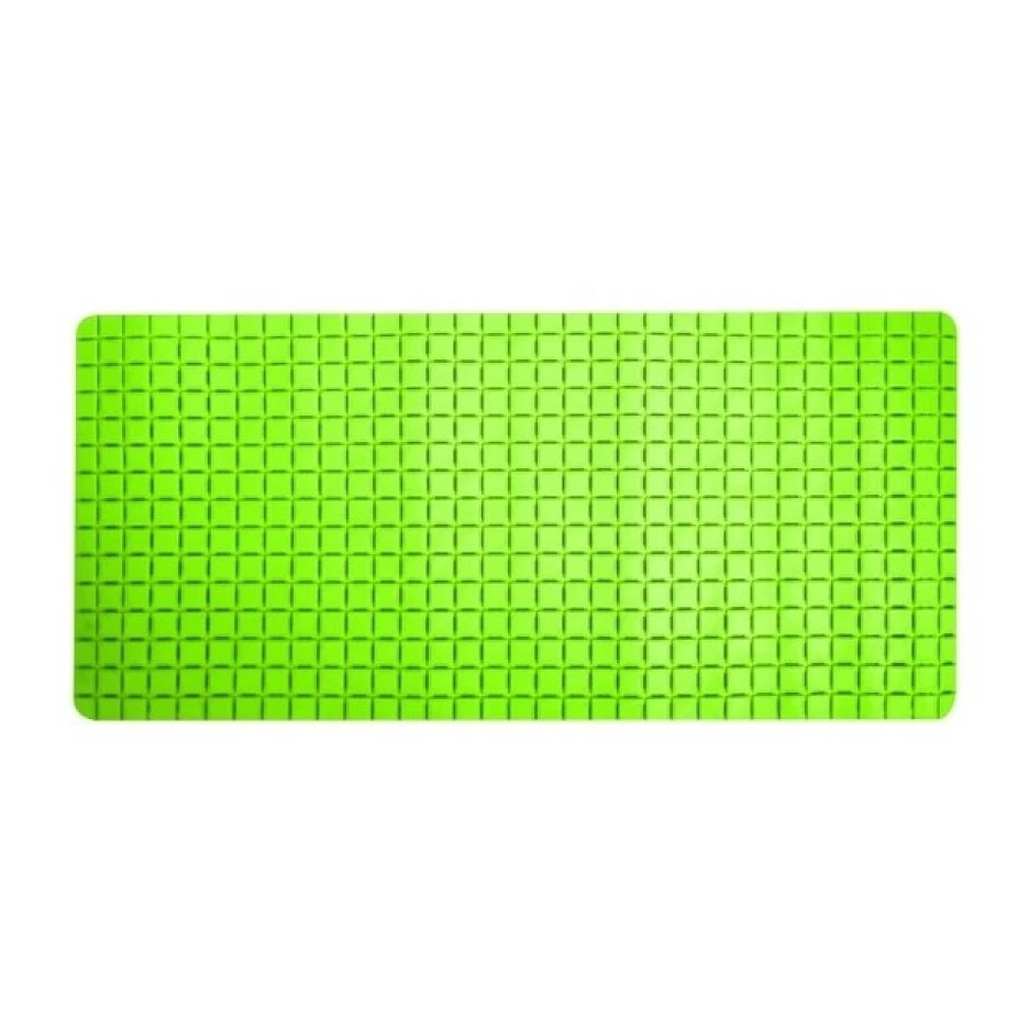 Tapis Fond de baignoire antidérapant Caoutchouc QUADRO 36x76cm Vert MSV