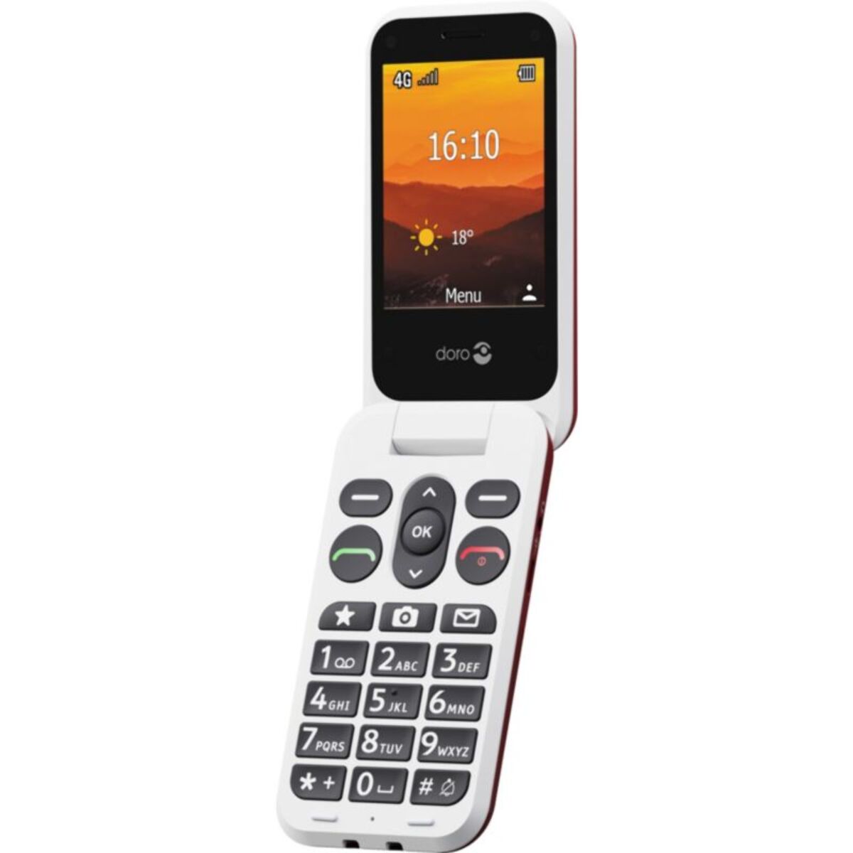 Téléphone portable DORO Leva L30 Rouge/Blanc