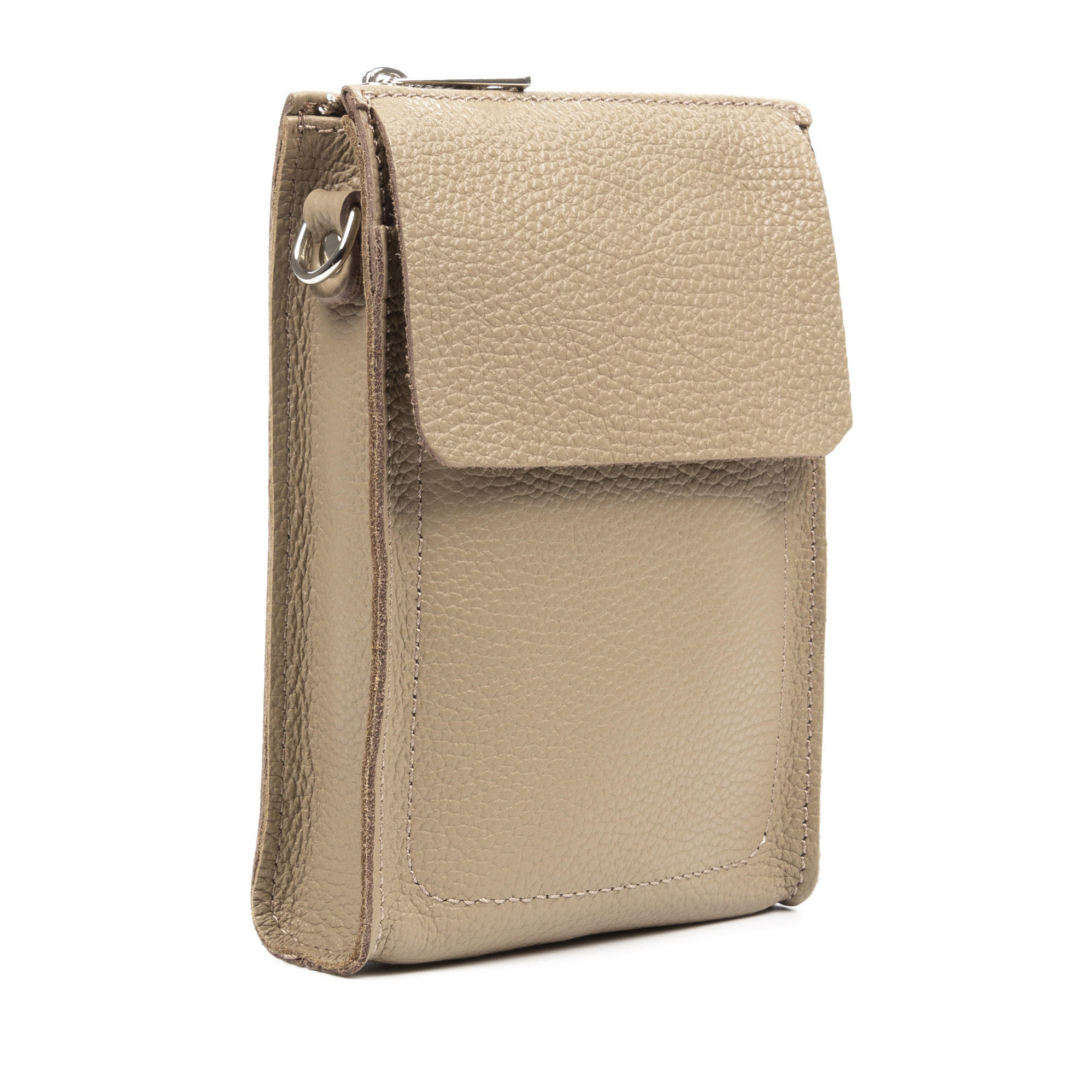 Albaretto Borsa a tracolla da donna in vera pelle finitura Dollaro