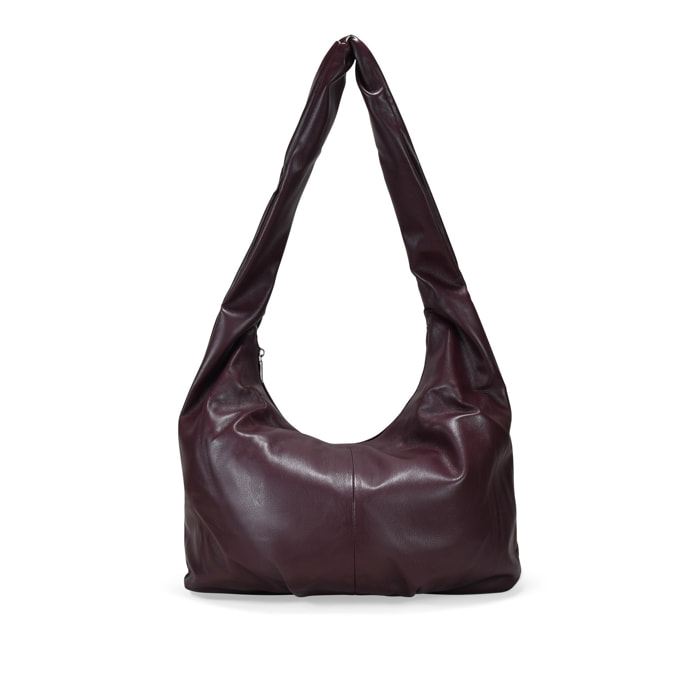 Bolso bandolera burdeos grande y blando