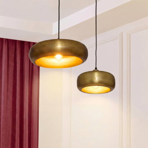 Suspension Gena ronde D.25,5cm doré