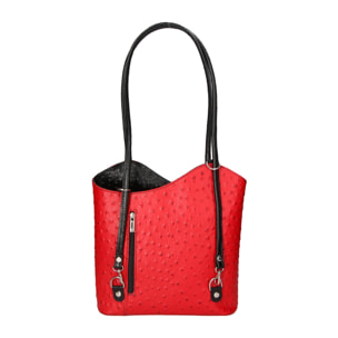 Zaino da donna in vera pelle - Modello Charlotte - 28.0 x 25.0 x 9.0 cm
