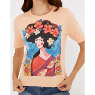 Camiseta Manga Corta Naranja - Pelzo