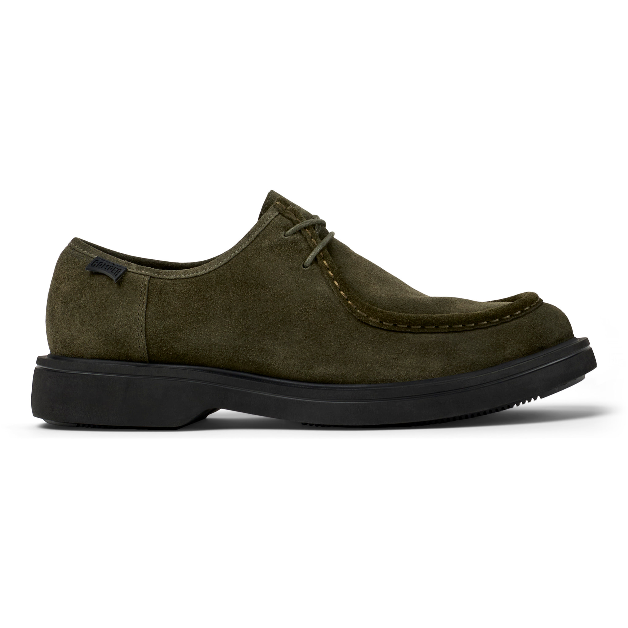 Zapatos de cordones - CAMPER Norman - Verde - Piel de ante