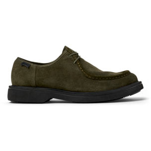 Zapatos de cordones - CAMPER Norman - Verde - Piel de ante