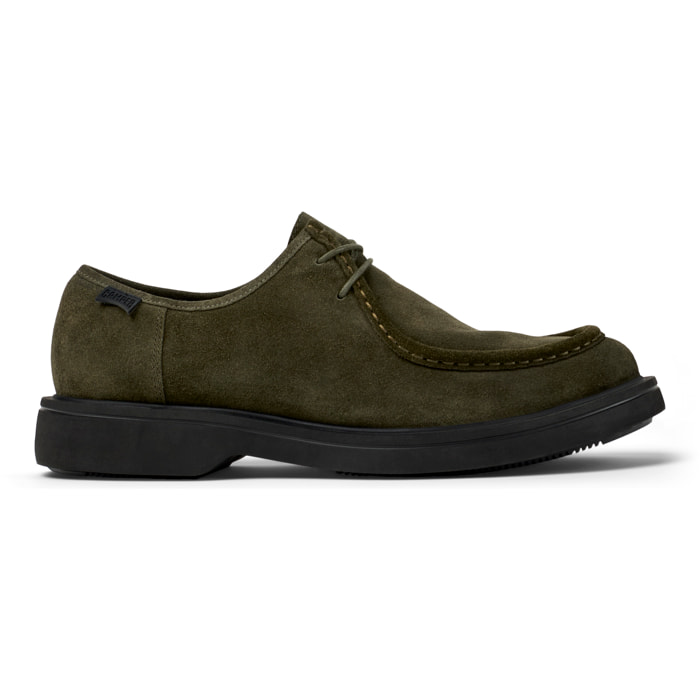 Zapatos de cordones - CAMPER Norman - Verde - Piel de ante