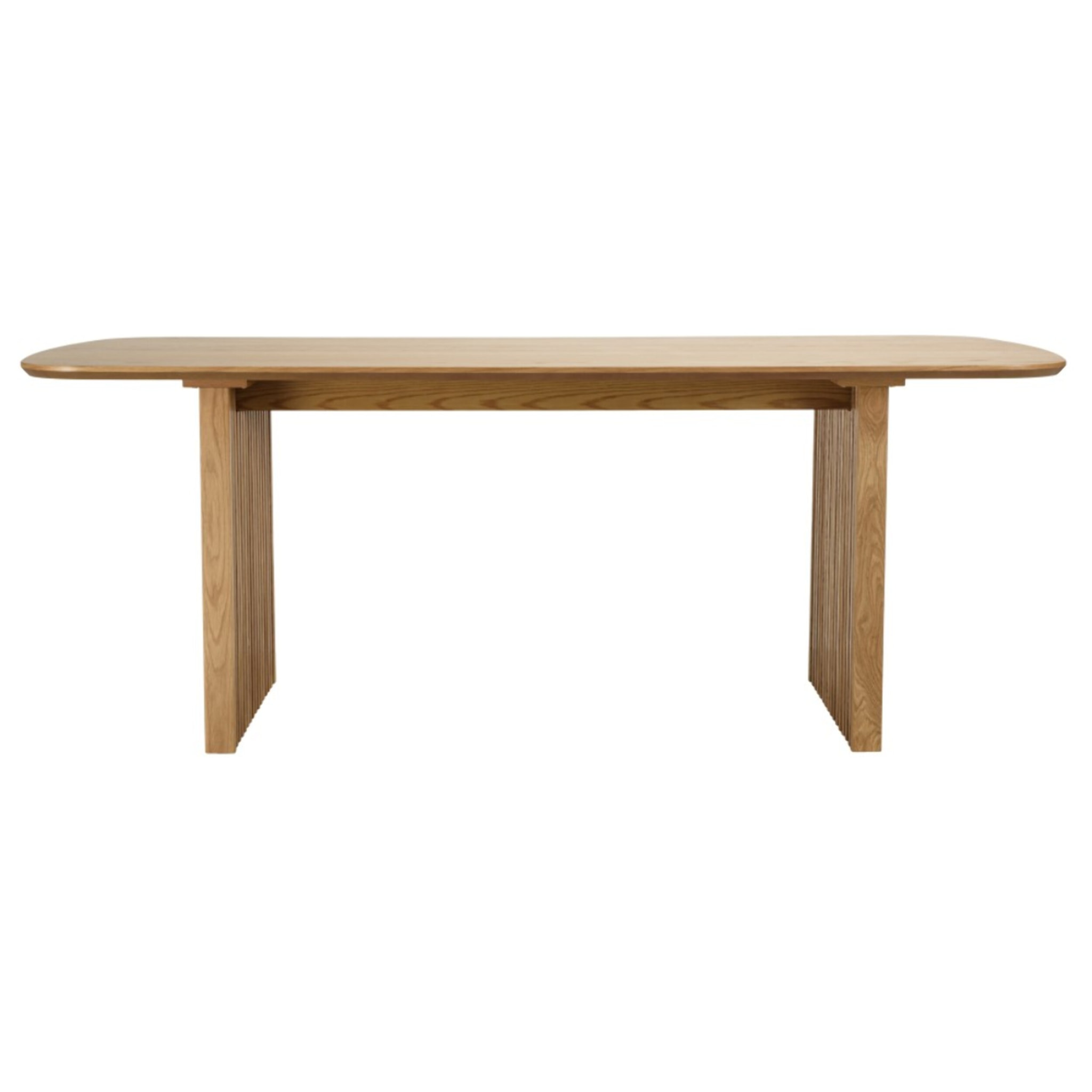 SYA - Table à manger rectangulaire L200 décor et chêne naturel