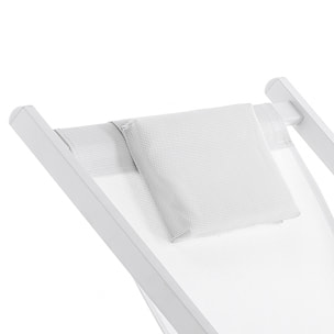 Tomasucci Chaise de plage MILOS Blanc