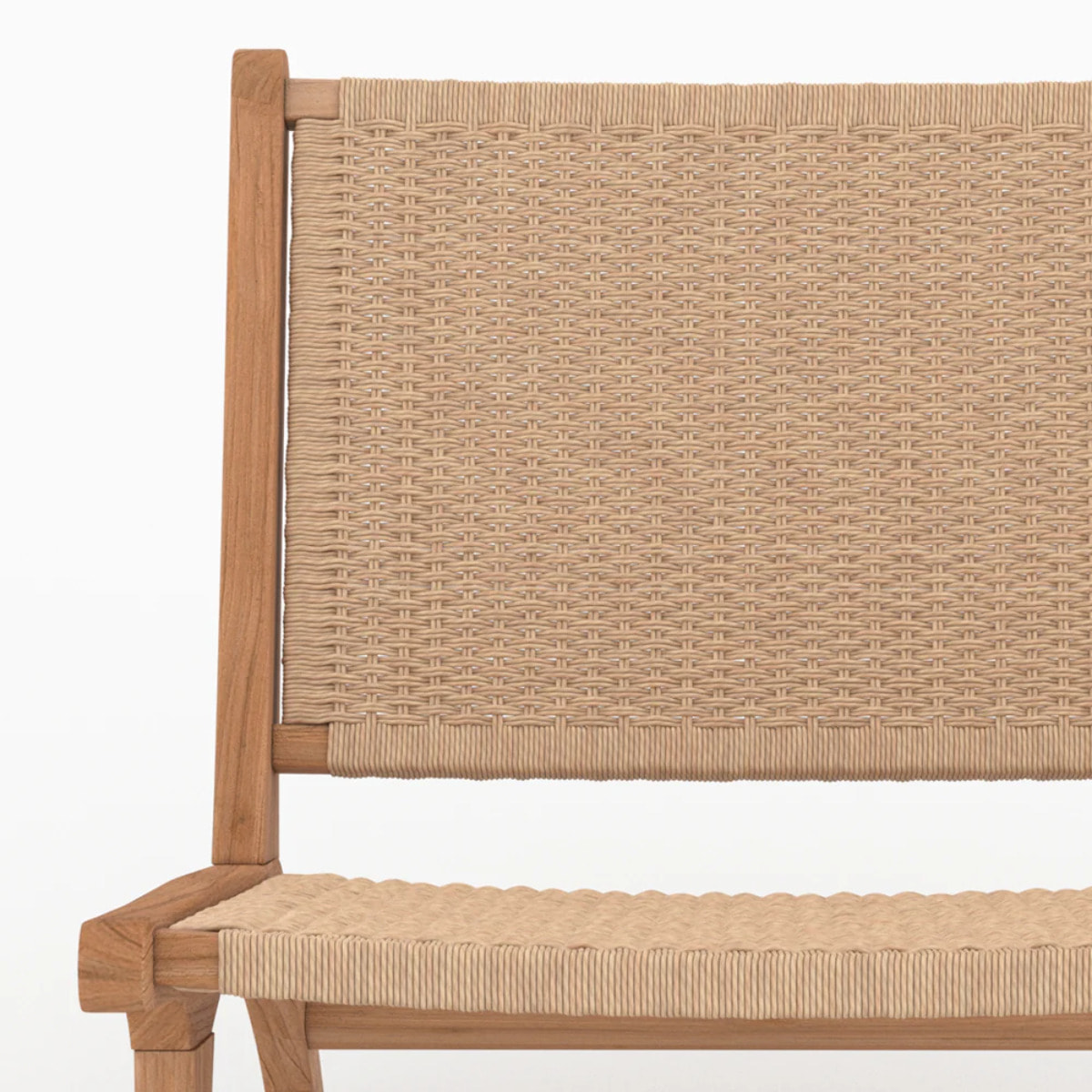 Fauteuil Kilka en bois de teck et cordage en loom - Kilka