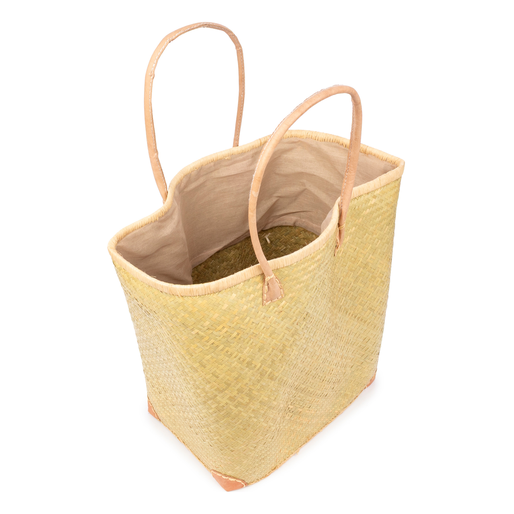 Arda borsa a spalla donna. Realizzata in paglia con manici in pelle.