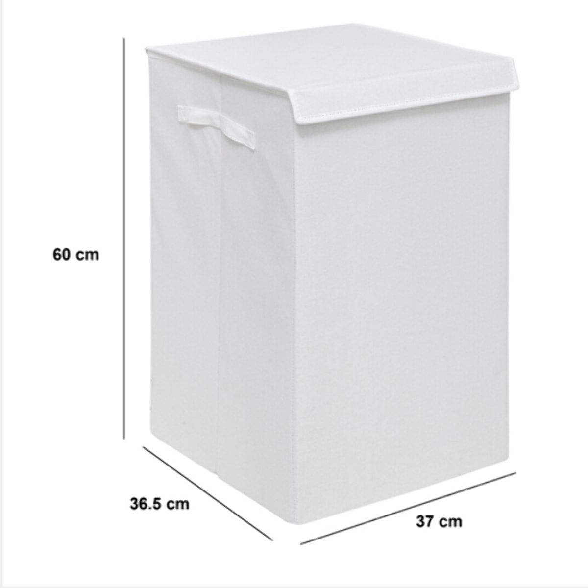 Panier à linge "Colorama" blanc 74L