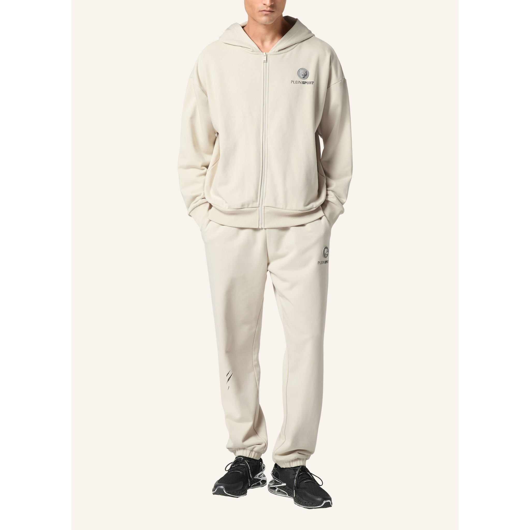 PLEIN SPORT Hooded Sweatjacket SCRATCH