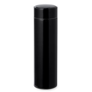 Termo en alta calidad de doble pared y 450 ml de capacidad, con medidor de temperatura táctil integrado en tapón. Libre de BPA.