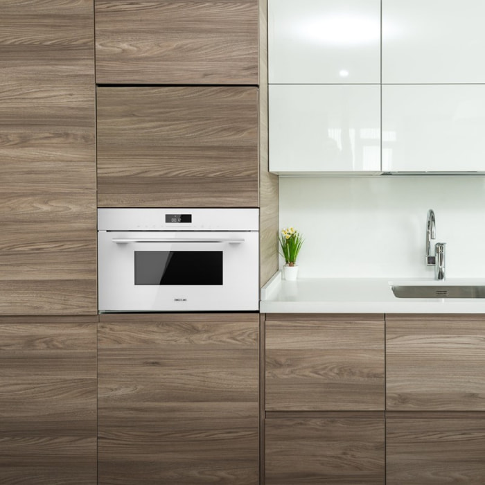 Cecotec Micro-onde encastrable Bolero Hexa MW703800 Glass White
