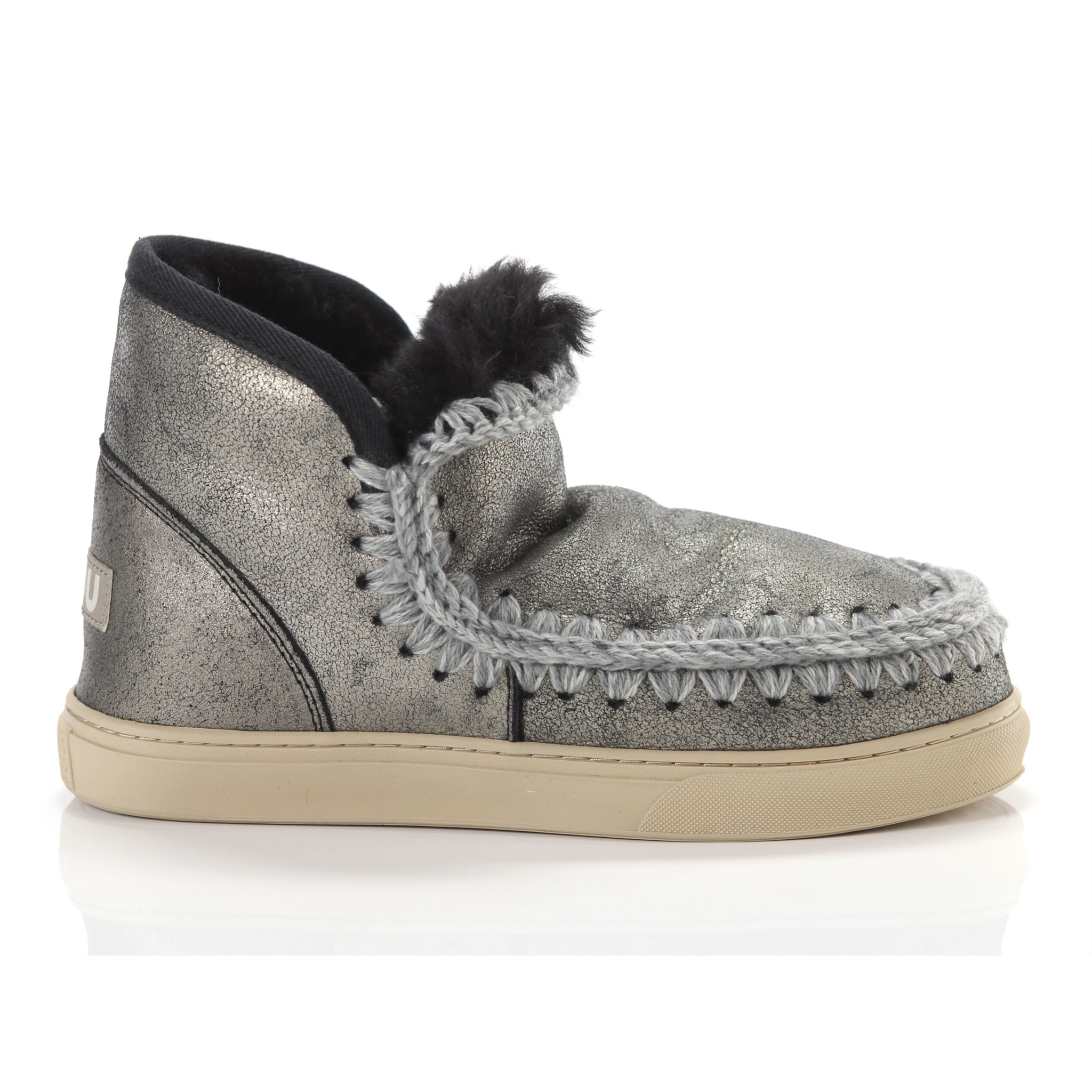 Boots Mou Eskimo Sneaker Dust Black Grigio