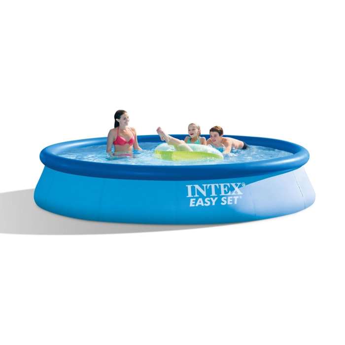 Intex Piscina Easy Set rotonda con Pompa Filtro, 396x84 cm