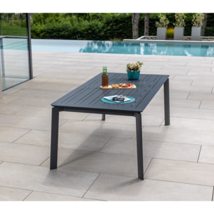 Ensemble table et chaises de jardin  - Gris Anthracite - NAIROBINEA