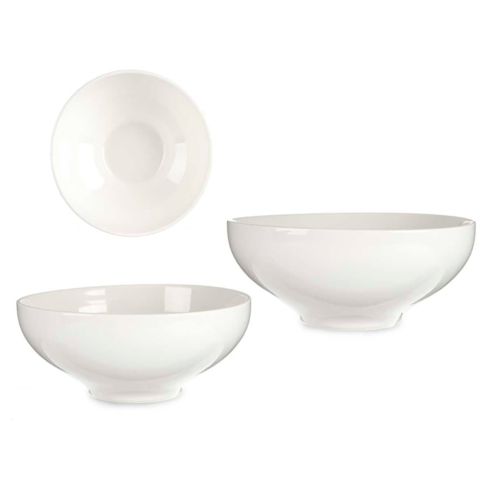 BOL IN PORCELLANA BIANCA ROTONDO 18CM