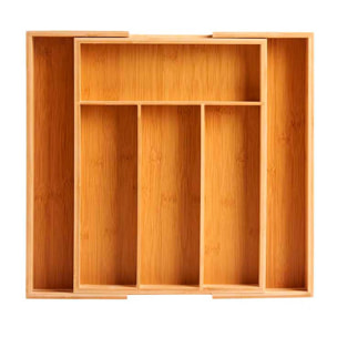 Cubertero bambu 6 huecos extensible colección kinvara