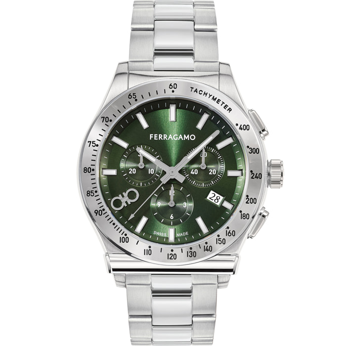 Ferragamo Quartz Chronograph Watch Kz-1927 Chrono 42Mm-Fw