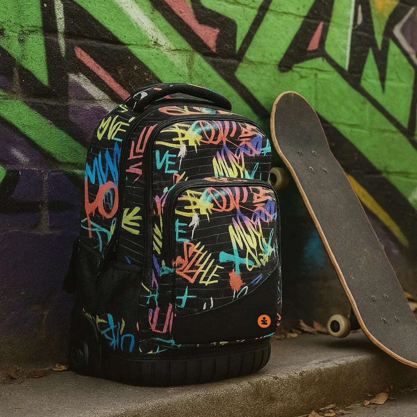 beSmart - ZAINO TROLLEY PREMIUM ORGANIZZATO SPRAY ART