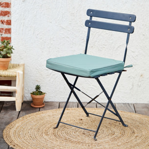 Galette de chaise extérieur imperméable et déhoussable MINORQUE - Vert Olive