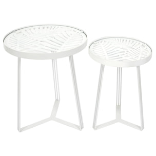 Table Gigogne Wild Blanc X2