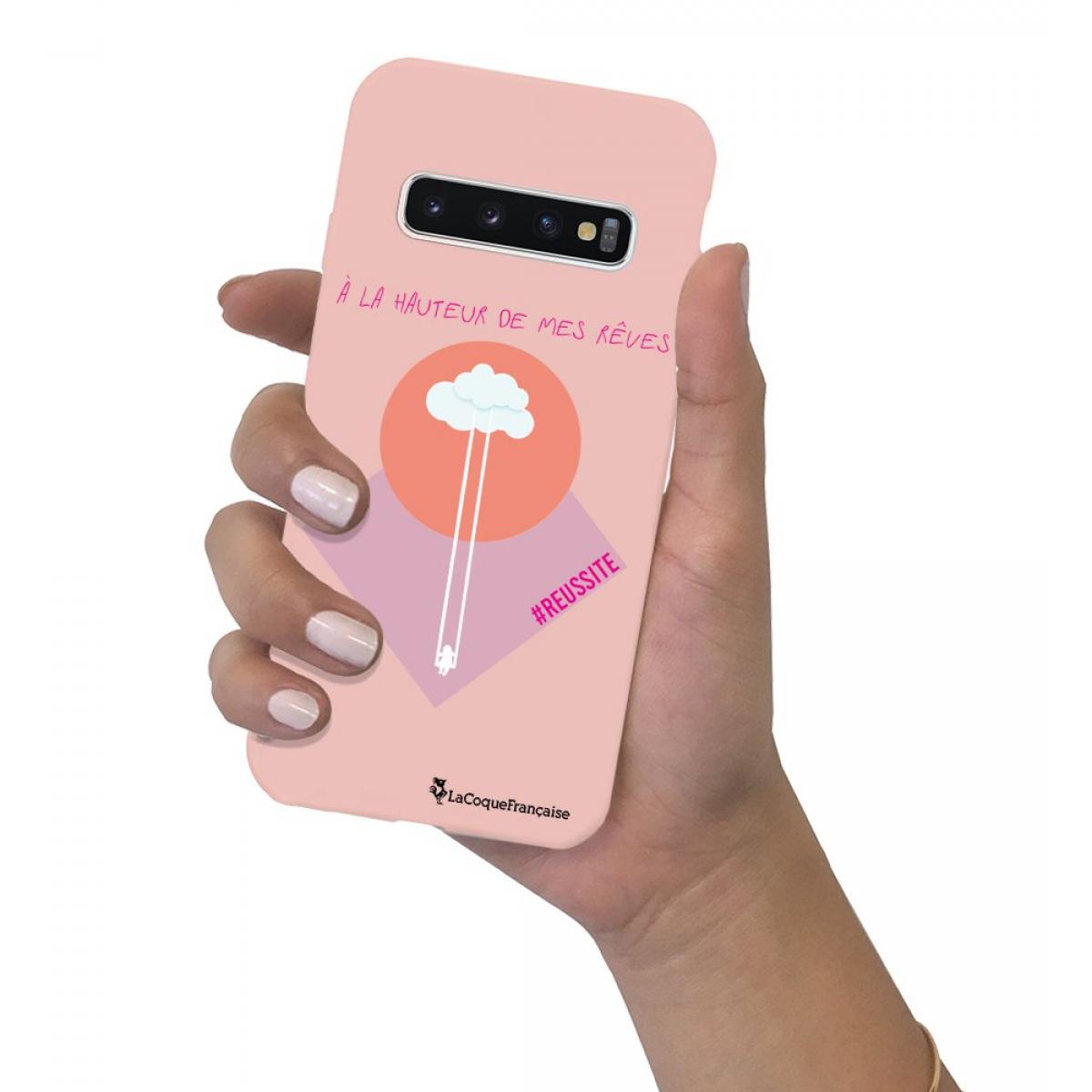 Coque Samsung Galaxy S10 Silicone Liquide Douce rose pâle A La Hauteur De Mes Rêves La Coque Francaise.