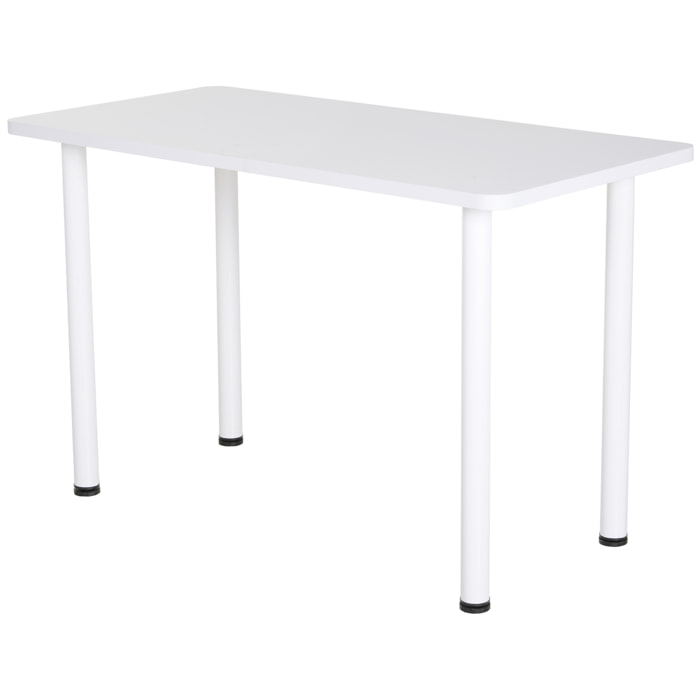 Mesa Escritorio con Pies Ajustables 120x60x76cm Blanco