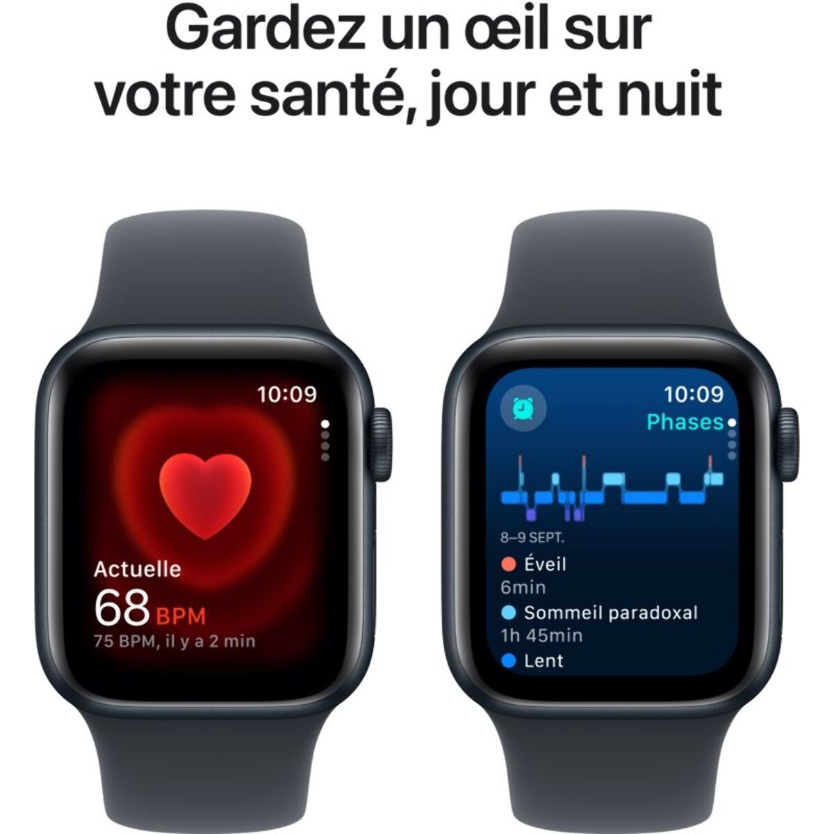 Montre connectée APPLE WATCH SE 40mm Minuit M/L Cellular