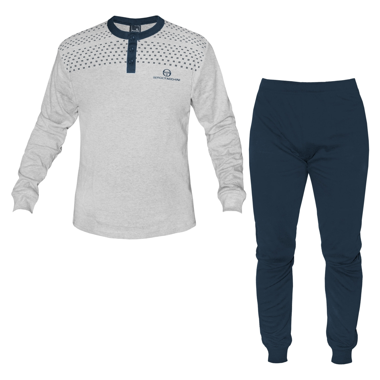 Pigiama Uomo Lungo SERGIO TACCHINI Cotone Caldo Interlock