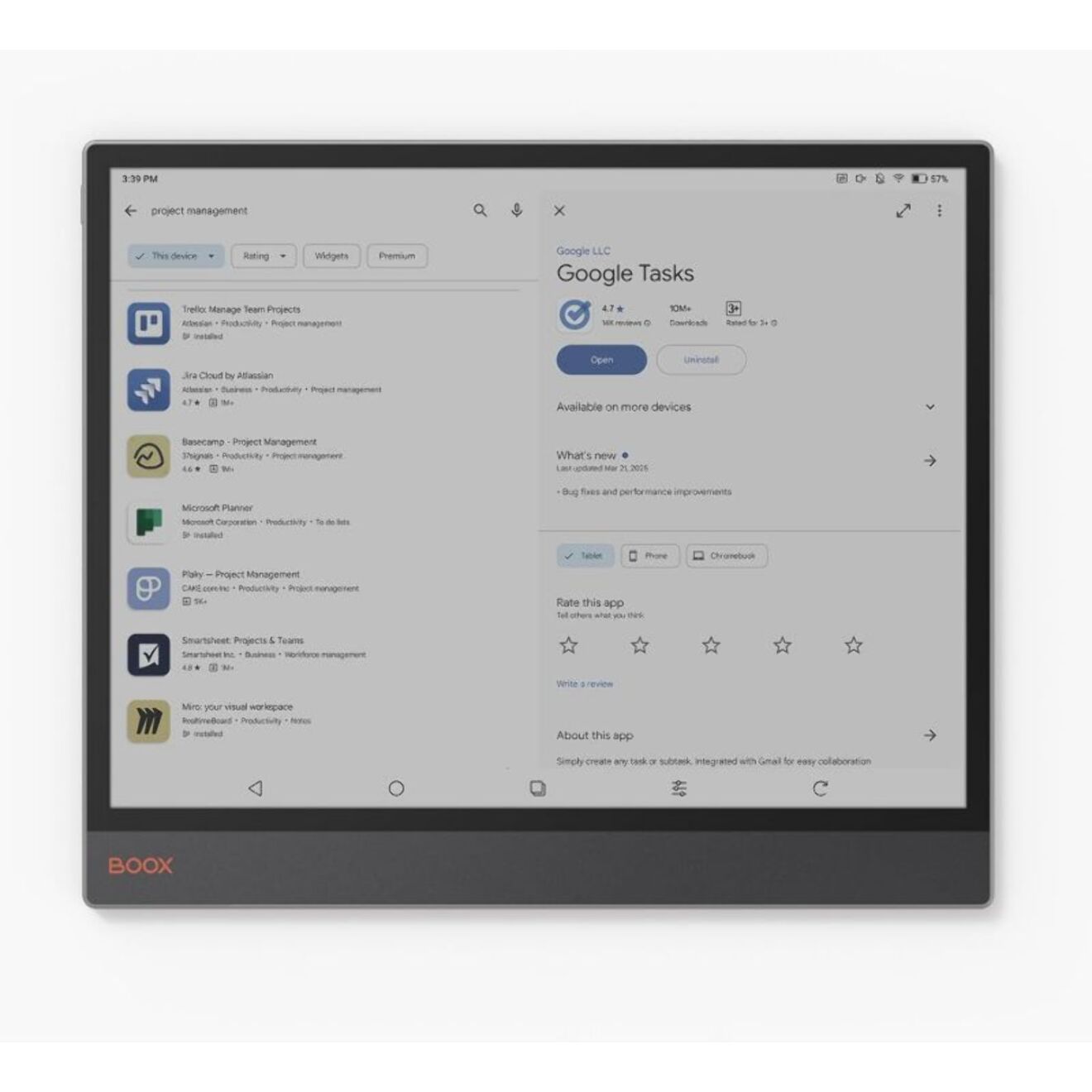 Bloc-notes numérique BOOX Tab X C 13.3''