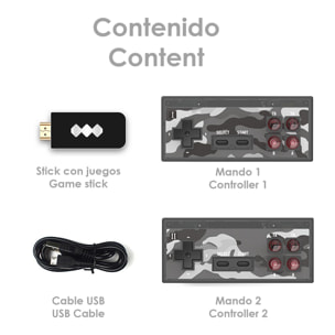 Consola videojuegos Y2HDPLUS conexión a tu pantalla TV. Soporta 4K. Incluye 1400 juegos.