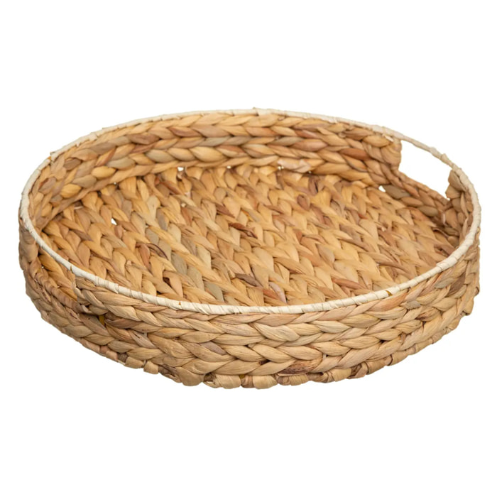 Plateau rond 35cm "Jacynte" jacynthe d'eau
