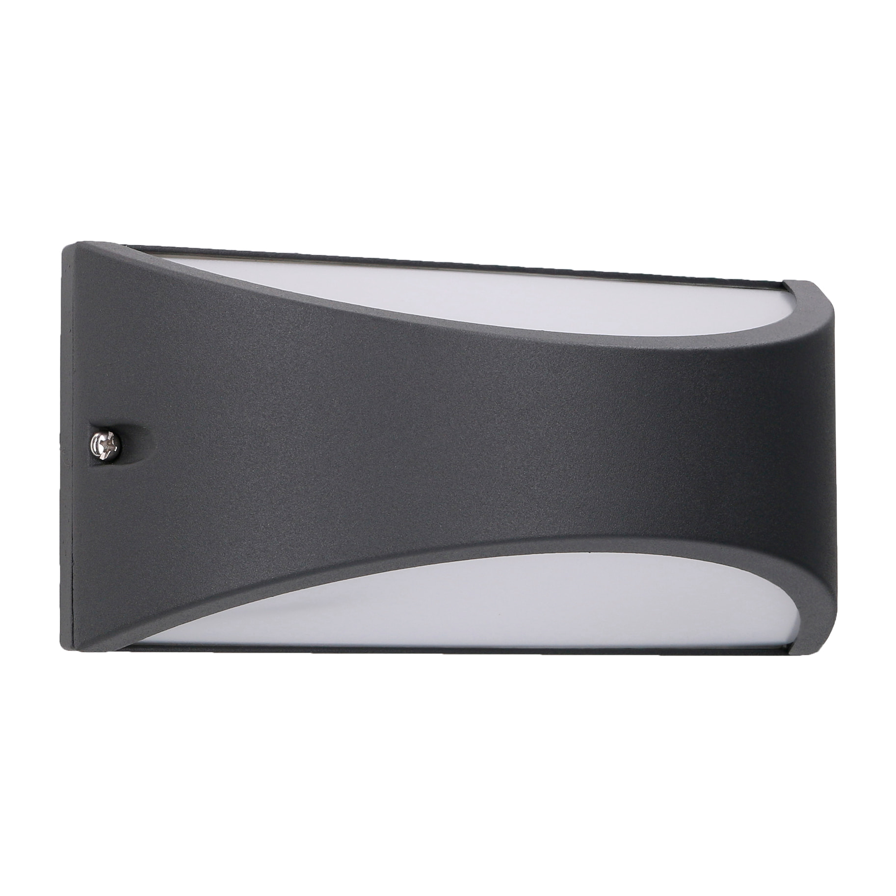 FORLIGHT Kapa aplique empotrable de pared exterior con luz led blanco neutro 4000K en color gris