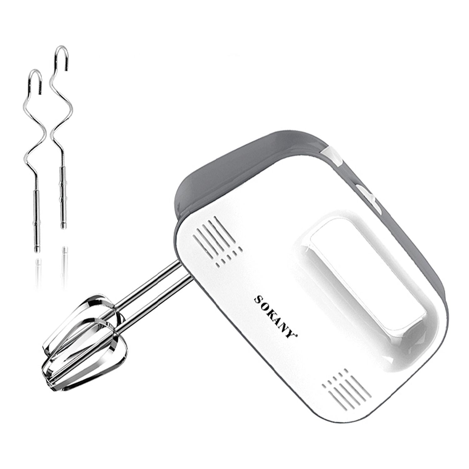Frullatore a mano doppio con fruste da 400W, 3 velocità e funzione di estrazione turbo.
