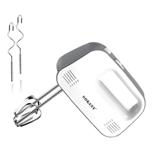 Frullatore a mano doppio con fruste da 400W, 3 velocità e funzione di estrazione turbo.