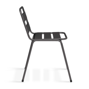 Chaises de jardin acier